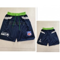 Men's Seattle Seahawks Navy Blue Just Don Swingman Shorts