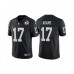 Men's Las Vegas Raiders #17 Davante Adams Black With 60th Anniversary Patch Vapor Limited Stitched Jersey