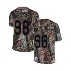 Men's Oakland Raiders #98 Maxx Crosby Limited Camo Rush Realtree Football Jersey