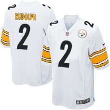 Men's Nike Pittsburgh Steelers #2 Mason Rudolph Game White NFL Jersey