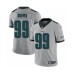 Men's Philadelphia Eagles #99 Jerome Brown Limited Silver Inverted Legend Football Jersey