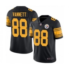 Men's Pittsburgh Steelers #88 Nick Vannett Limited Black Rush Vapor Untouchable Football Stitched Jersey