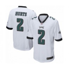 Philadelphia Eagles #2 Jalen Hurts Game White Football Stitched Jersey