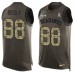 Men's Nike Seattle Seahawks #88 Will Dissly Limited Green Salute to Service Tank Top NFL Jersey