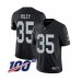 Men's Oakland Raiders #35 Curtis Riley Black Team Color Vapor Untouchable Limited Player 100th Season Football Stitched Jersey