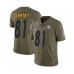 Men's Pittsburgh Steelers #81 Zach Gentry Limited Olive 2017 Salute to Service Football Stitched Jersey