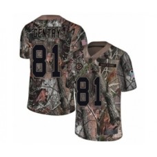 Men's Pittsburgh Steelers #81 Zach Gentry Camo Rush Realtree Limited Football Stitched Jersey