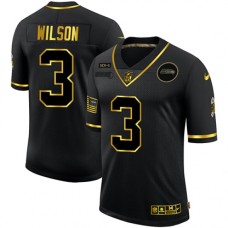 Men's Seattle Seahawks #3 Russell Wilson Olive Gold Nike 2020 Salute To Service Limited Stitched Jersey