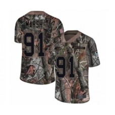 Men's Seattle Seahawks #91 Cassius Marsh Limited Camo Rush Realtree Football Jersey