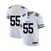 Men's Pittsburgh Steelers #55 Devin Bush White Team Logo Fashion Limited Player Football Stitched Jersey