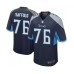 Men's Tennessee Titans #76 Rodger Saffold Game Navy Blue Team Color Football Jersey