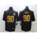 Men's Pittsburgh Steelers #90 T. J. Watt Black Nike Leopard Print Limited Stitched Jersey