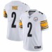 Men's Pittsburgh Steelers #2 Michael Vick White Nike Draft Vapor Limited Stitched Jersey