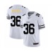 Men's Pittsburgh Steelers #36 Jerome Bettis White Team Logo Fashion Limited Player Football Stitched Jersey