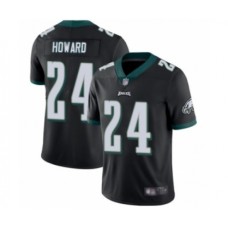 Men's Philadelphia Eagles #24 Jordan Howard Black Alternate Vapor Untouchable Limited Player Football Jersey