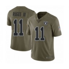 Men's Oakland Raiders #11 Henry Ruggs III Las Vegas Limited Green 2017 Salute to Service Stitched Jersey