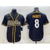 Men's Pittsburgh Steelers #8 Kenny Pickett Black Cool Base Stitched Baseball Jersey