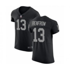 Men's Oakland Raiders #13 Hunter Renfrow Black Team Color Vapor Untouchable Elite Player Football Jersey