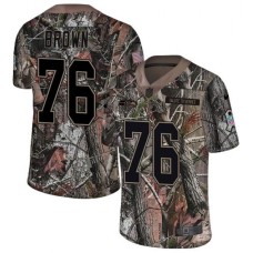 Men's Nike Seattle Seahawks #76 Duane Brown Limited Camo Rush Realtree NFL Jersey