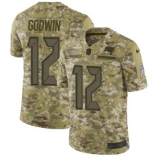 Men's Nike Tampa Bay Buccaneers #12 Chris Godwin Limited Camo 2018 Salute to Service NFL Jersey