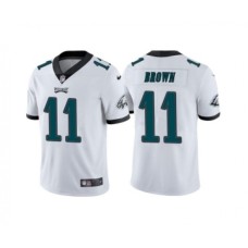 Men's Philadelphia Eagles #11 A. J. Brown White Vapor Untouchable Limited Stitched Jersey