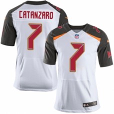 Men's Nike Tampa Bay Buccaneers #7 Chandler Catanzaro Elite White NFL Jersey