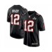 Men's Tampa Bay Buccaneers #12 Tom Brady Black Super Bowl LV Bound Game Stitched Jersey