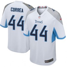 Men's Nike Tennessee Titans #44 Kamalei Correa Game White NFL Jersey