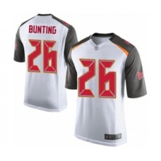 Men's Tampa Bay Buccaneers #26 Sean Bunting Game White Football Jersey