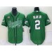 Men's Nike Philadelphia Eagles #2 Darius Slay JR Green C Cool Base Stitched Baseball Jersey