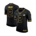 Men's Tampa Bay Buccaneers #12 Black Super Bowl LV Stitched Jersey Salute To Service