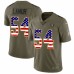 Men's Nike Oakland Raiders #54 Emmanuel Lamur Limited Olive/USA Flag 2017 Salute to Service NFL Jersey