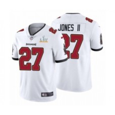 Men's Tampa Bay Buccaneers #27 Ronald Jones II White Super Bowl LV Stitched Jersey