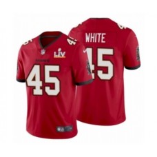 Men's Tampa Bay Buccaneers #45 Devin White Red 2021 Super Bowl LV Stitched Jersey