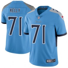 Men's Nike Tennessee Titans #71 Dennis Kelly Light Blue Alternate Vapor Untouchable Limited Player NFL Jersey