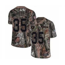 Men's Oakland Raiders #35 Curtis Riley Limited Camo Rush Realtree Football Stitched Jersey