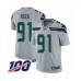 Men's Seattle Seahawks #91 Jarran Reed Grey Alternate Vapor Untouchable Limited Player 100th Season Football Stitched Jersey