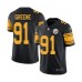 Men's Pittsburgh Steelers #91 Kevin Greene Black Color Rush Limited Stitched Jersey