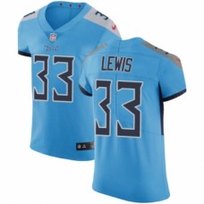 Men's Nike Tennessee Titans #33 Dion Lewis Light Blue Alternate Vapor Untouchable Elite Player NFL Jersey