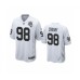 Men's Oakland Raiders #98 Maxx Crosby White 2020 Inaugural Season Game Stitched Jersey