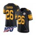 Men's Pittsburgh Steelers #26 Mark Barron Limited Black Rush Vapor Untouchable 100th Season Football Stitched Jersey