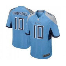 Men's Tennessee Titans #10 Adam Humphries Game Light Blue Alternate Football Jersey