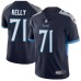 Men's Nike Tennessee Titans #71 Dennis Kelly Navy Blue Team Color Vapor Untouchable Limited Player NFL Jerse