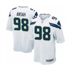 Men's Seattle Seahawks #98 Ezekiel Ansah Game White Football Jersey