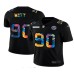 Men's Pittsburgh Steelers #90 T. J. Watt Rainbow Version Nike Limited Stitched Jersey