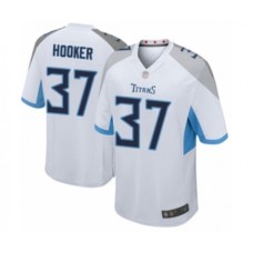 Men's Tennessee Titans #37 Amani Hooker Game White Football Jersey