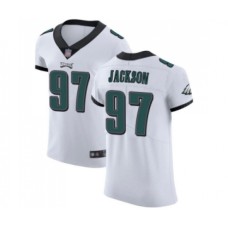 Men's Philadelphia Eagles #97 Malik Jackson White Vapor Untouchable Elite Player Football Jersey