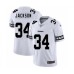 Men's Oakland Raiders #34 Bo Jackson White Team Logo Fashion Limited Player 100th Season Football Stitched Jersey