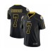 Men's Pittsburgh Steelers #7 Ben Roethlisberger Limited Lights Out Black Rush Football Stitched Jersey