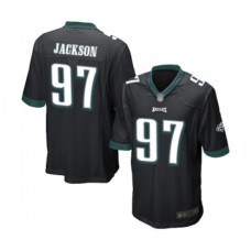 Men's Philadelphia Eagles #97 Malik Jackson Game Black Alternate Football Jersey